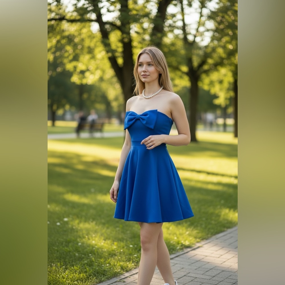 Janette Fashion Bow Dress